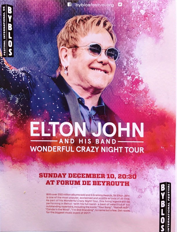 Elton John at Forum de Beyrouth